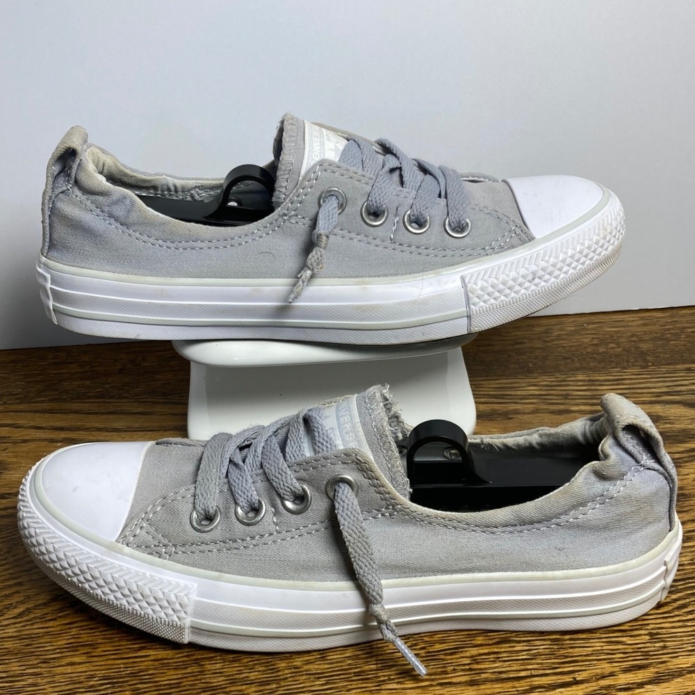 Converse Chuck Taylor Shoreline Gray Slip On Sneakers Womens 6.5 563455F - Picture 1 of 7